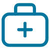 Healthcare Concierge icon blue medical bag